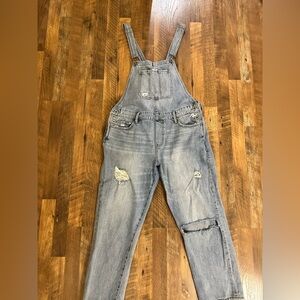 Lucky Brand Light Blue Denim Overalls